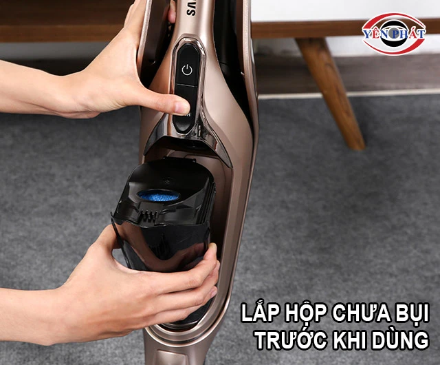 lắp hộp chứa bụi