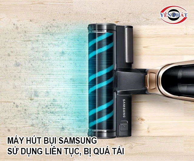 máy hút bụi dùng quá tải