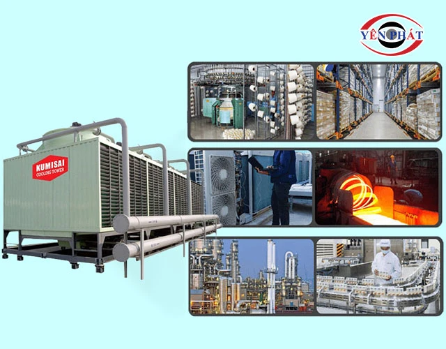 Ứng dụng của tháp hạ nhiệt vuông