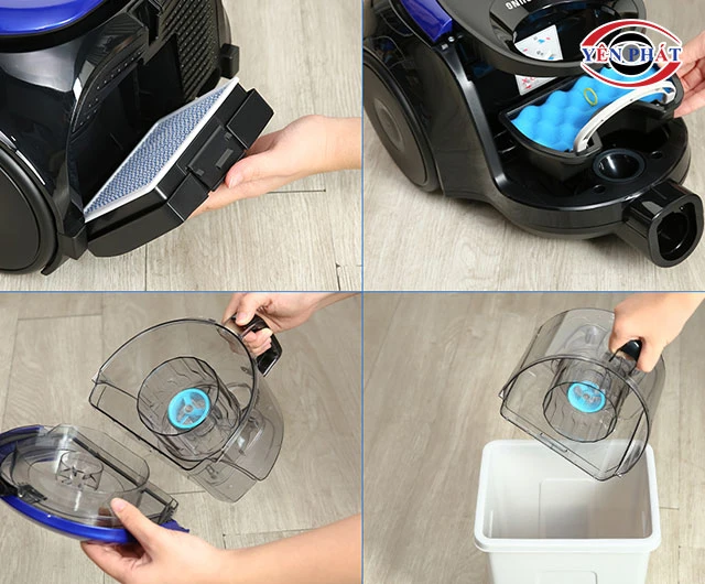 Vệ sinh máy hút bụi Samsung