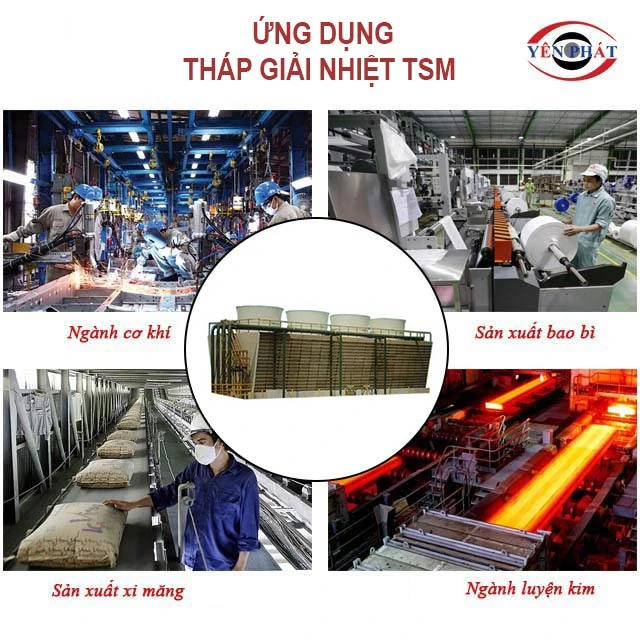 ứng dụng của tháp giải nhiệt TSM 