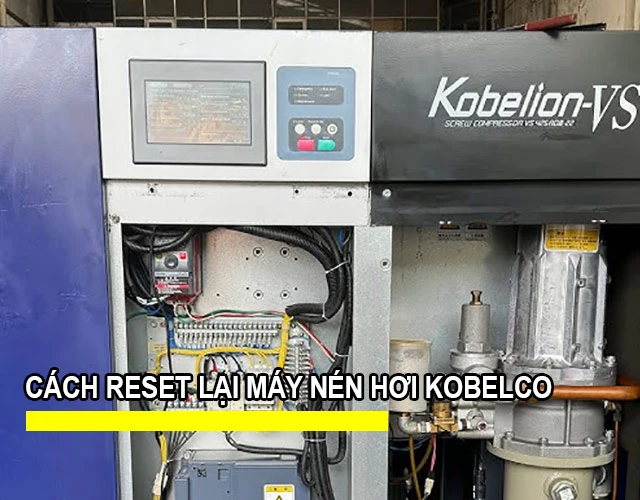 cách reset lại máy nén hơi Kobelco