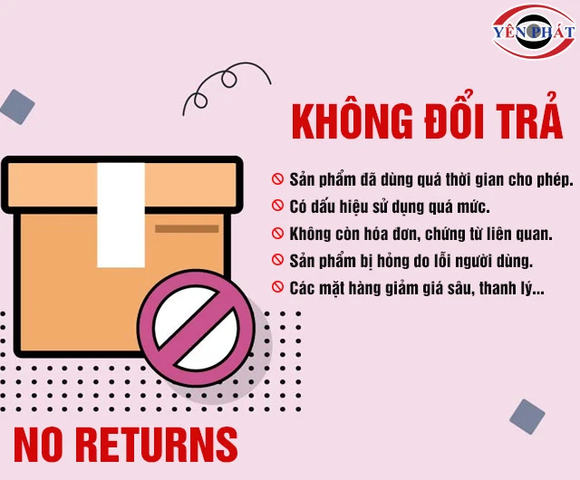 Điều kiện không đổi trả của Yên Phát