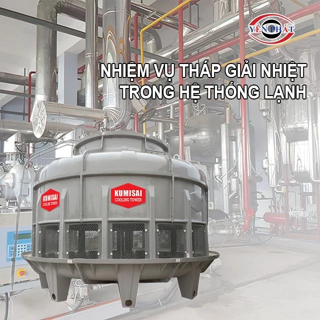 nhiệm vụ của tháp giải nhiệt trong hệ thống lạnh