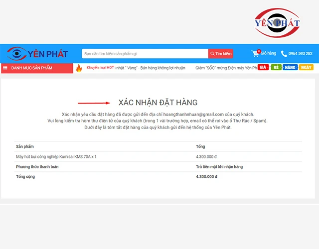 Xác nhận đơn hàng