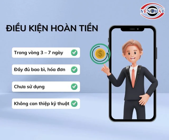 Đảm bảo đủ điều kiện thì mới được hoàn tiền