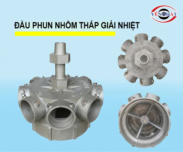 cấu tạo của Đầu phun nhôm tháp giải nhiệt