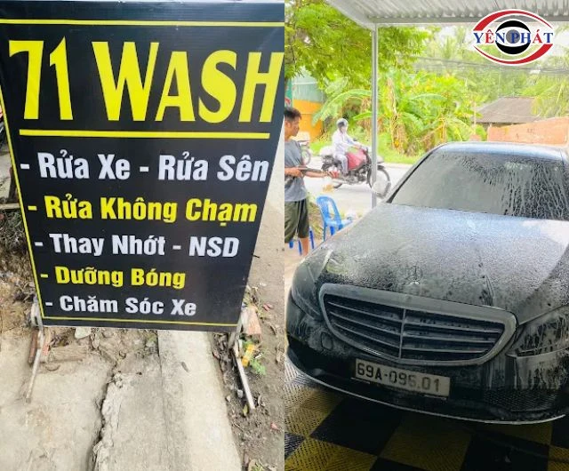 Tiệm rửa xe ô tô Bến Tre 71 Wash rửa xe siêu sạch