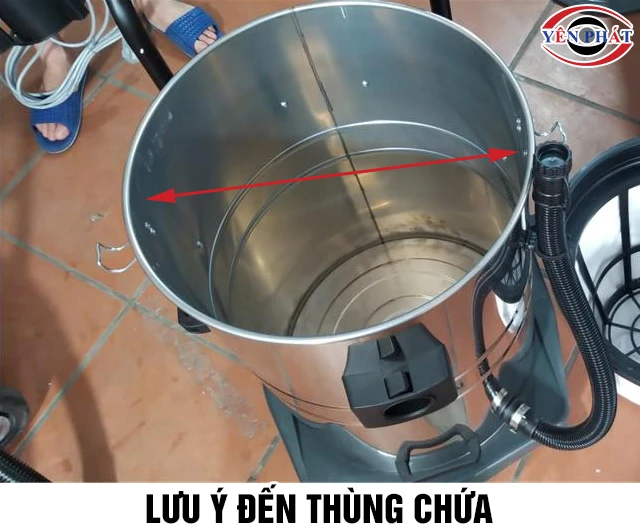 Kích thước thùng chứa máy hút bụi tại Bắc Ninh