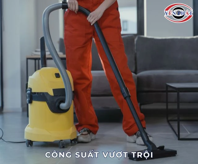 Máy hút bụi 50L có lực hút mạnh, làm sạch nhanh