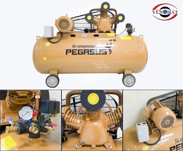 Máy nén khí dây đai Pegasus TM-W-0.36/12.5-180L thiết kế tối ưu