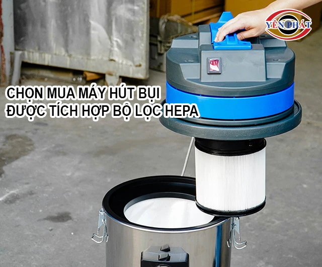 tích hợp bộ lọc hepa