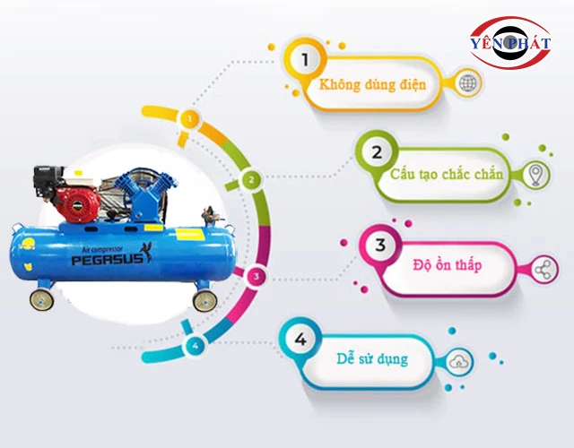 ưu điểm của máy nén khí Pegasus TM-V-0.25/8-100L