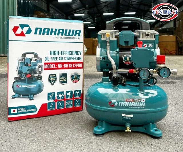 Máy nén khí Nakawa thuộc brand uy tín