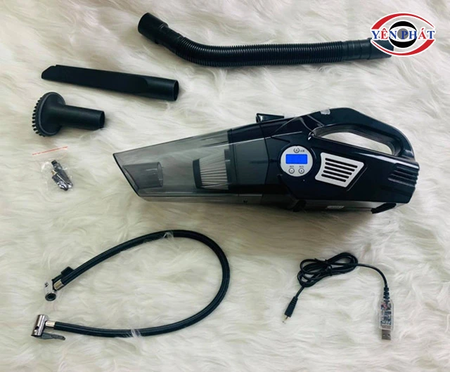 Máy hút bụi đa năng 3 trong 1 bơm lốp, đo áp suất