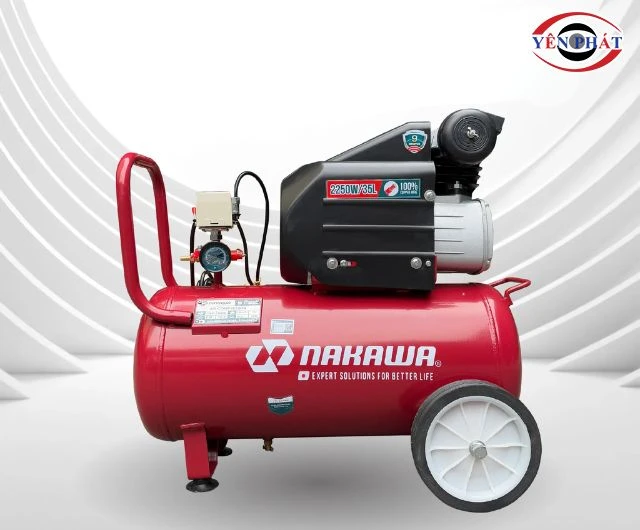 Máy hơi nén khí Nakawa NK-2T3035E có van khóa an toàn