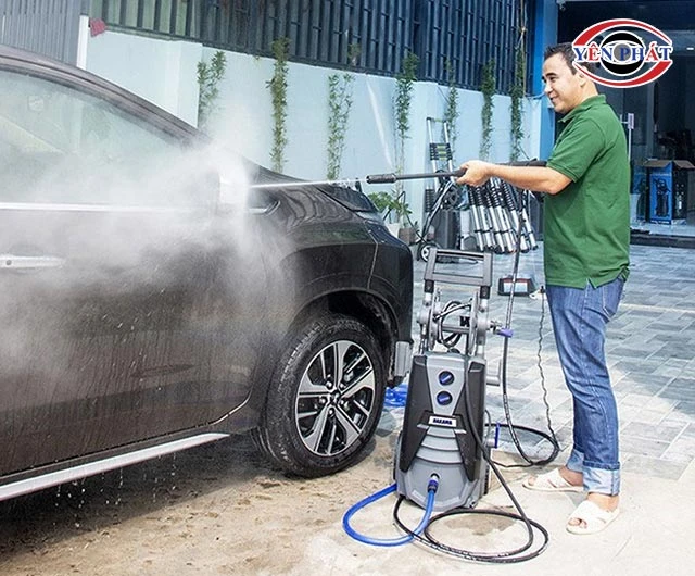 Máy rửa xe Hakawa: Lên áp nhanh, Rửa sạch trong vài phút