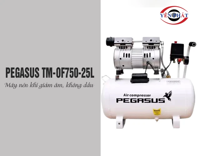 Máy bơm khí nén giảm âm PEGASUS TM-OF750-25L