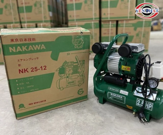 Máy nén khí Nakawa thuộc thương hiệu Nhật Bản