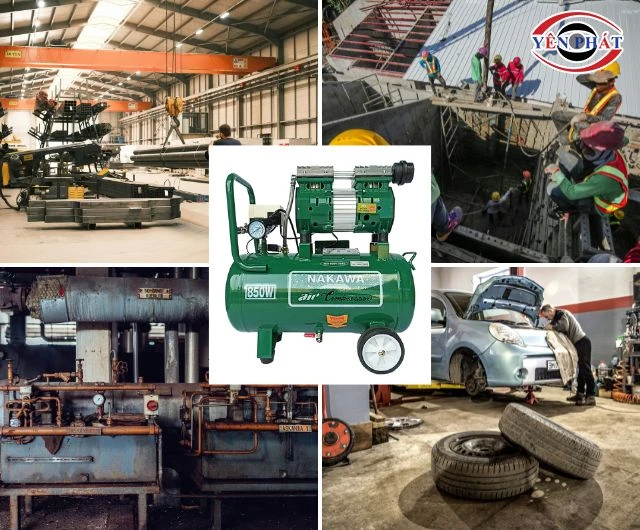 Máy nén khí Nakawa ứng dụng phổ biến trong cuộc sống