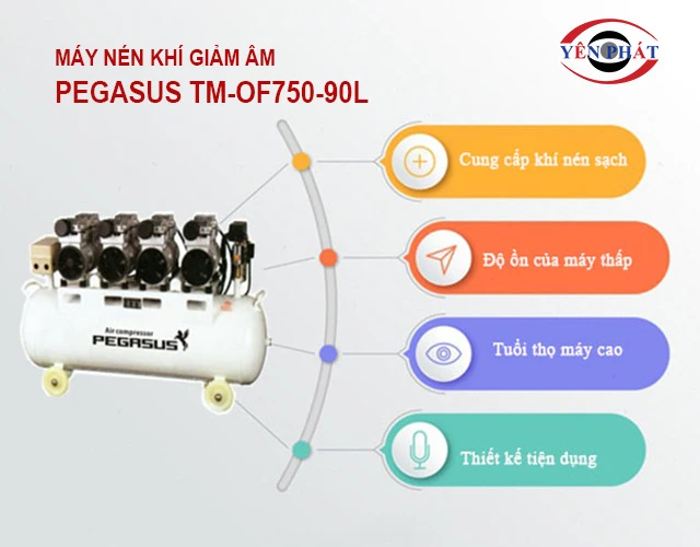 ưu điểm của Máy nén khí PEGASUS TM-OF750-90L