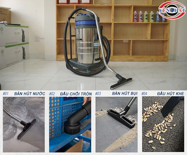 4 đầu hút máy hút bụi Palada PD 70A