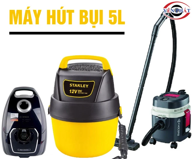 Top 5 Máy hút bụi 5L: Giá rẻ, Đa năng, Được ưa chuộng nhất