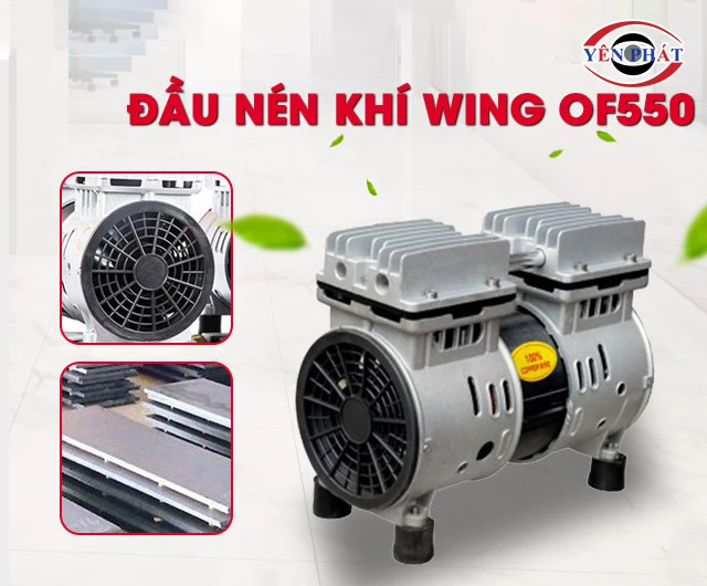 đầu nén khí không dầu Wing OF550
