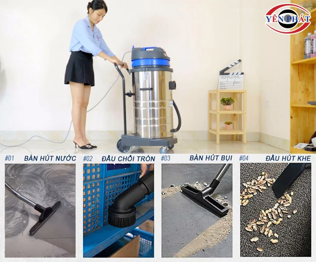 Đầu hút máy hút bụi công nghiệp khô ướt Palada PD80H