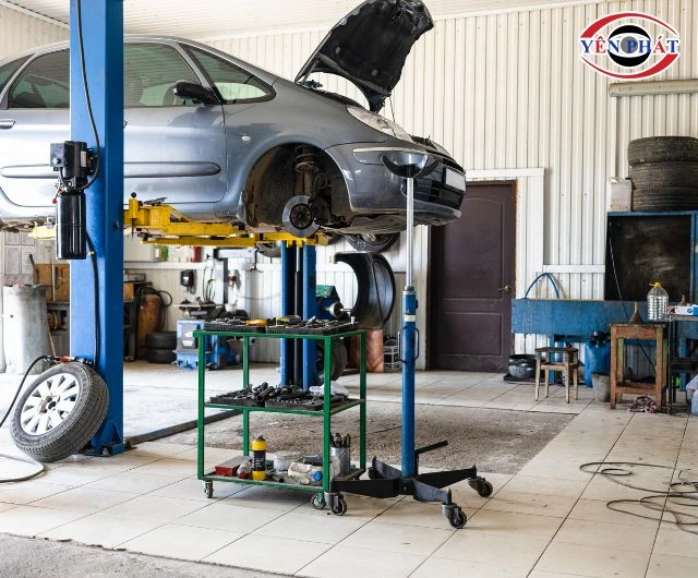 Máy nén khí cấp khí cho cầu nâng xe