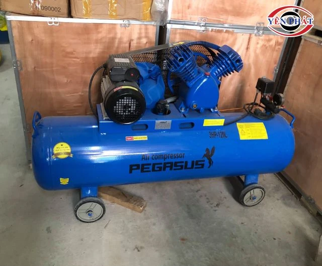 Máy nén khí Pegasus TM-V-0.25/8-100L có dung tích lớn