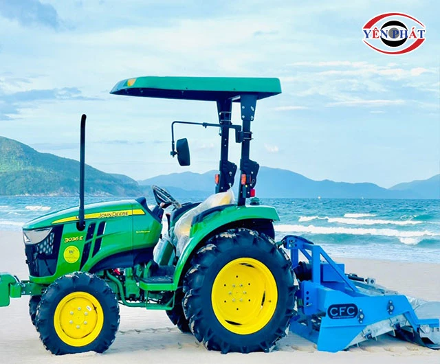 Máy quét rác bãi biển ngồi lái