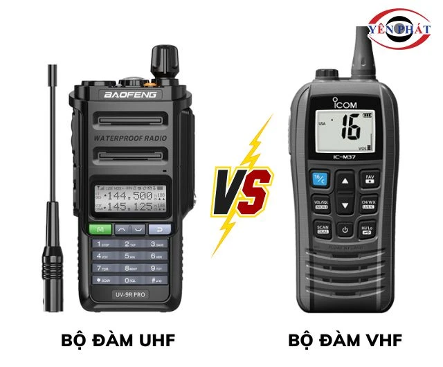 Phân biệt bộ đàm UHF và VHF
