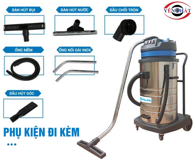Phụ kiện máy hút bụi công nghiệp khô ướt Palada PD80H