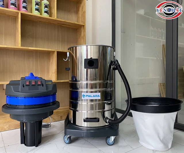 Thùng chứa, đầu máy, bộ lọc máy hút bụi công nghiệp khô ướt Palada PD80H
