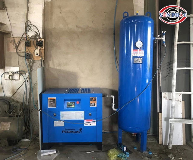 sử dụng máy nén khí trục vít Pegasus TMPM10A
