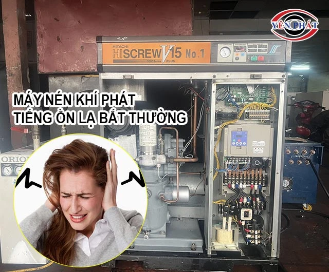 máy nén khí phát tiếng ồn bất thường