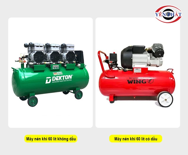 Phân loại máy hơi nén khí 60 lít