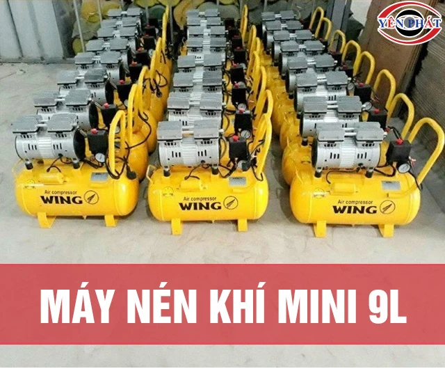 Bảng giá máy nén khí mini 9L: Siêu rẻ, Mới Cập Nhật