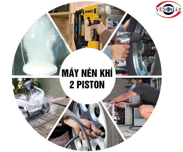 Ứng dụng máy nén khí 2 piston 