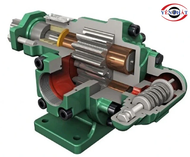 máy hút dầu diesel bánh răng