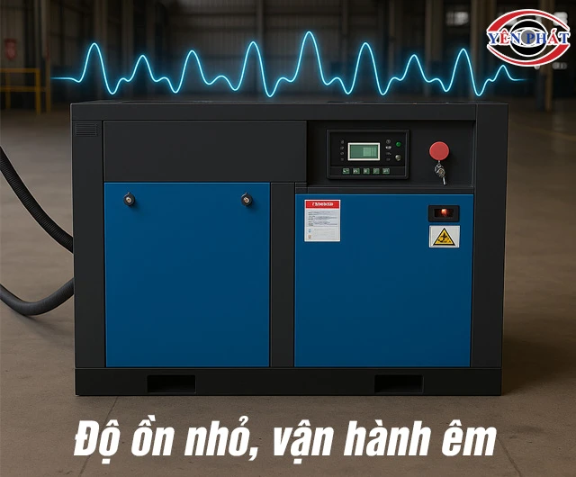 Máy nén khí trục vít Pegasus TMPM25A vận hành êm