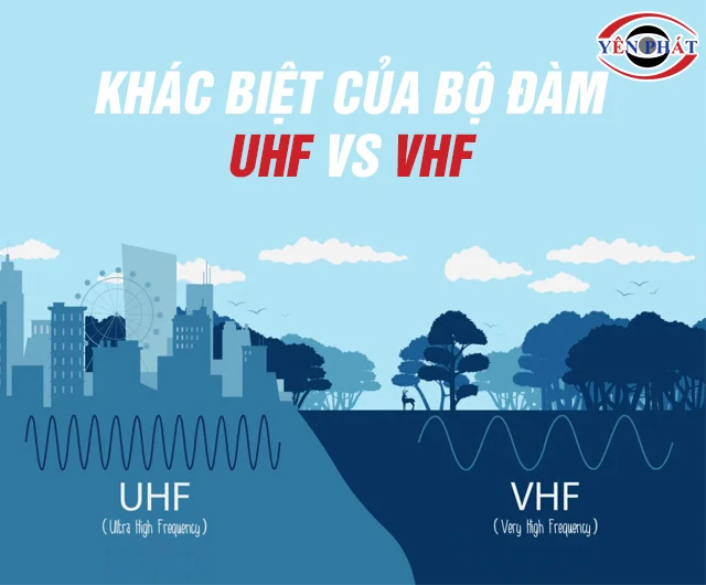 So sánh bộ đàm VHF và UHF