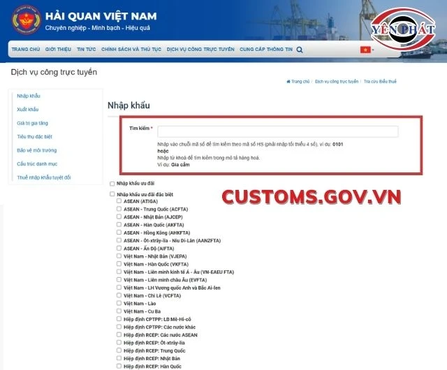 Tra cứu mã HS của tấm tản nhiệt online đơn giản