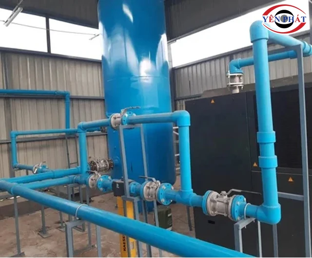Đường ống dẫn khí nén trong hệ thống máy nén khí