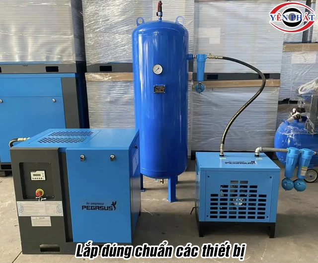 Lắp đúng chuẩn sơ đồ hệ thống máy nén khí