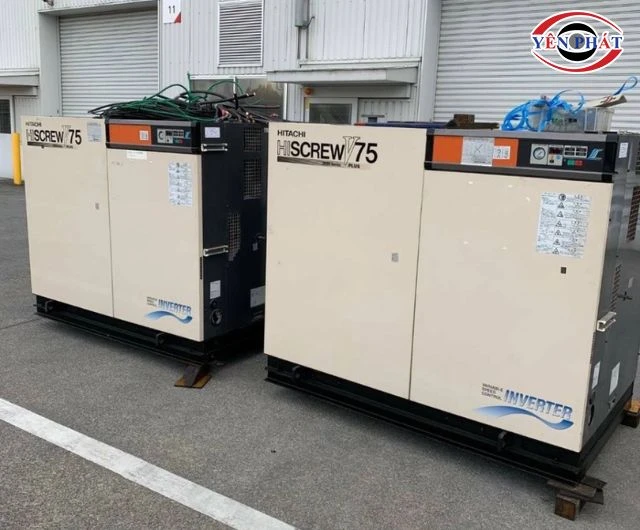 Máy nén khí Hitachi 100HP - 75kW bền bỉ