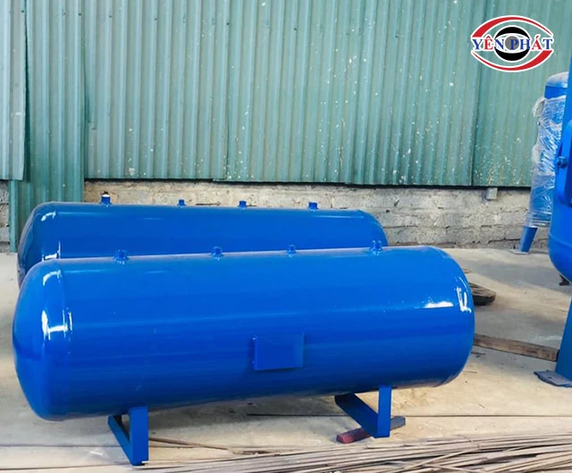 bình tích áp khí nén dạng nằm