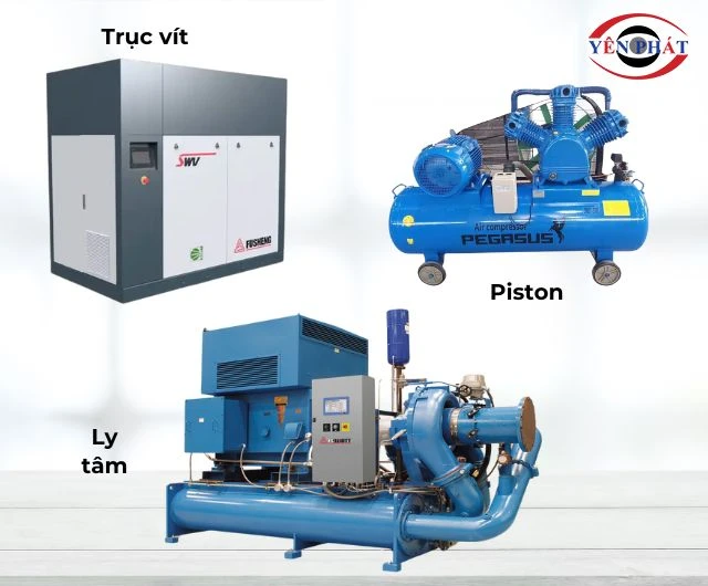 Các loại máy nén khí 3 pha hiện nay