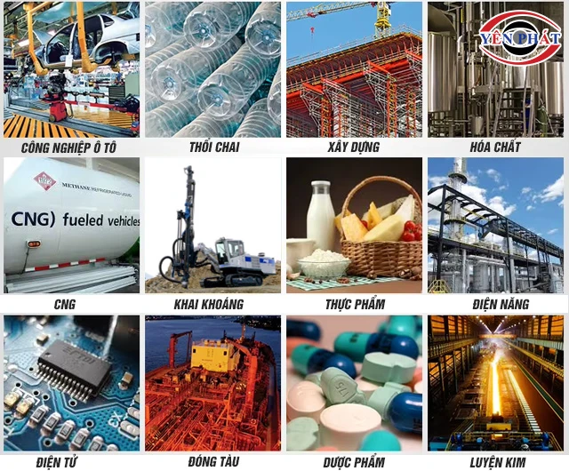 ứng dụng của các loại máy nén khí